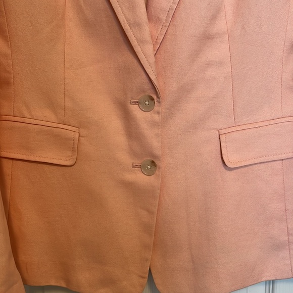 Banana Republic Light Pink Cotton and Linen Blazer - Picture 3 of 9